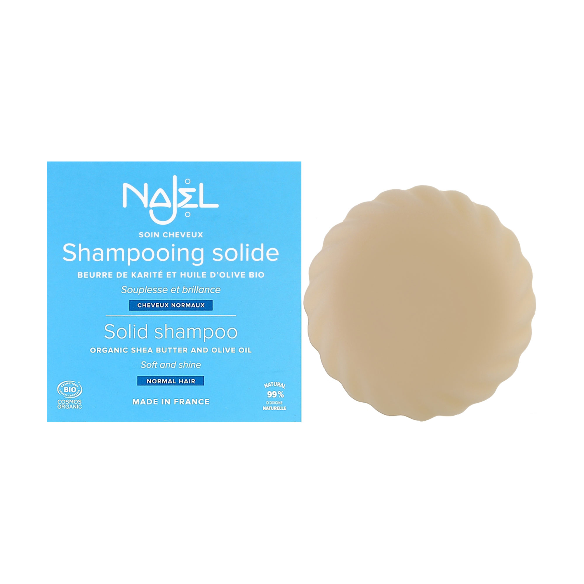 Уцінка! Твердий шампунь Najel Solid Shampoo для нормального волосся, 75 г